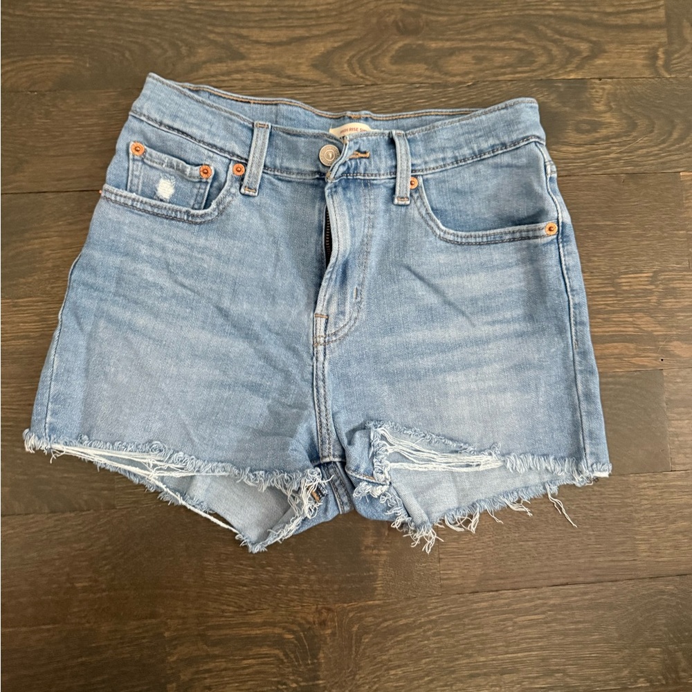 Levi Light Wash Shorts